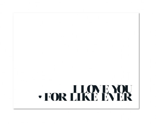I Love You PostCard  MM House Design
