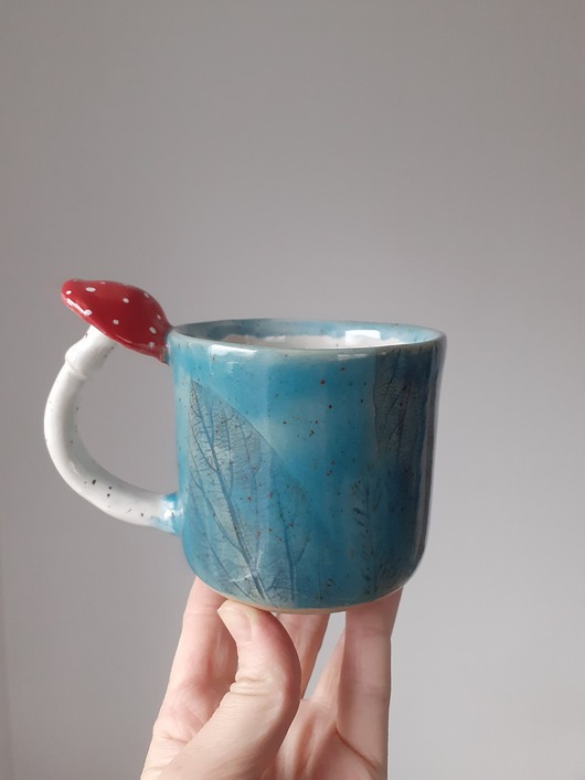 kubki Kubek z grzybem muchomorem