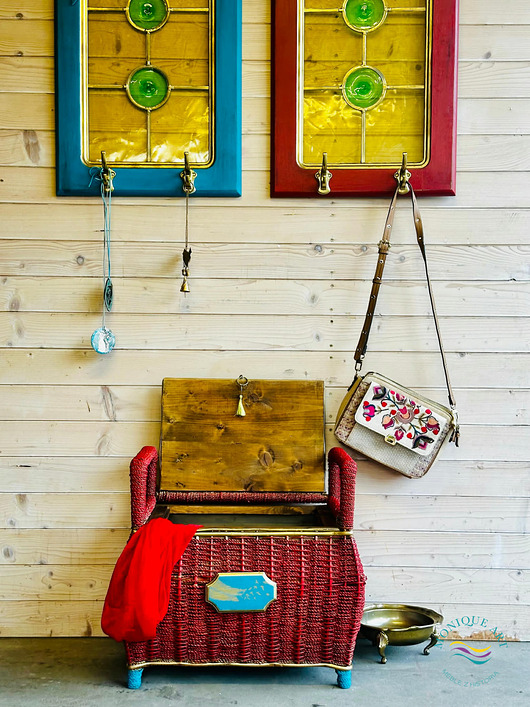 meble - inne Unikatowy zestaw odnawianych mebli w stylu boho, półka GRATIS