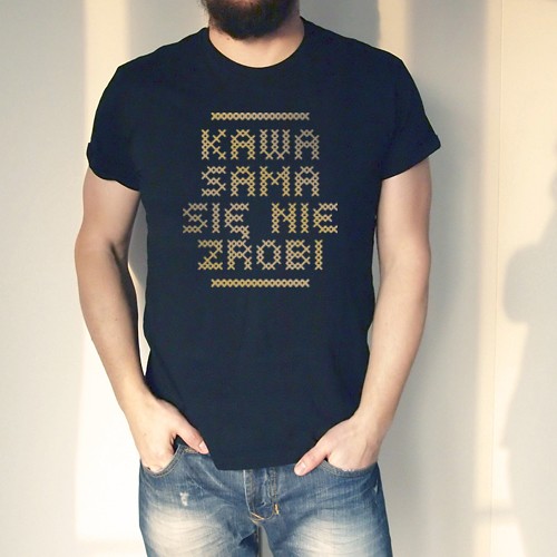 Kawa sama Gold Męska Podwinięta ONE MUG A DAY