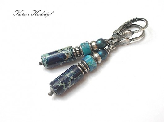 caribbean blue   -kolczyki  Katia i krokodyl