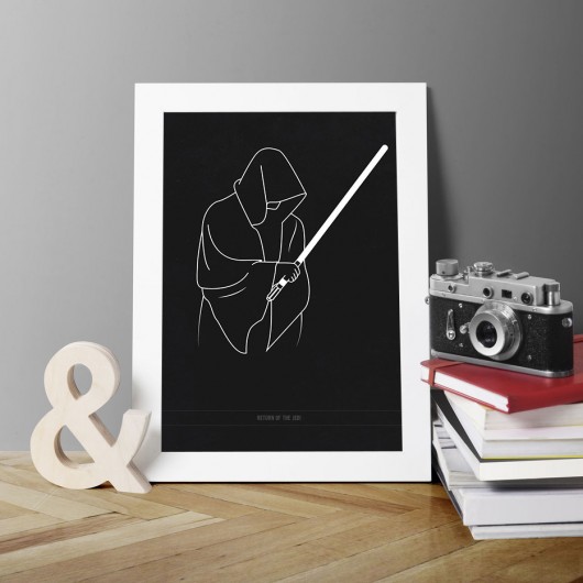 Star Wars VI - A3 - plakat filmowy na prezent PLAKATY GEOMETRYCZNE