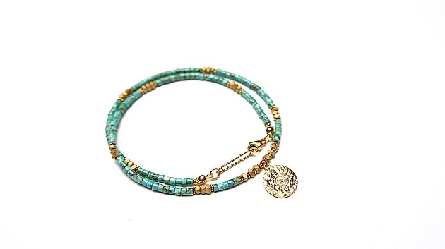 chokery Turkus vol. 12 /choker/ naszyjnik  - Szlachetna kolekcja