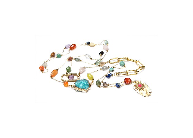 korale Sautoir /mix kamieni/ 01.04.25w - naszyjnik