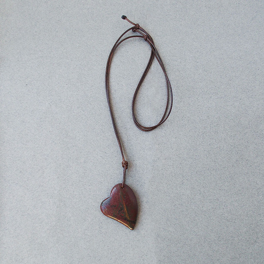 wisiory Serce Wisiorek Jaspis picasso