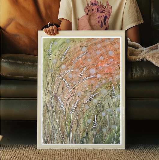 obrazy Oryginalna akwarela. Trawy A2