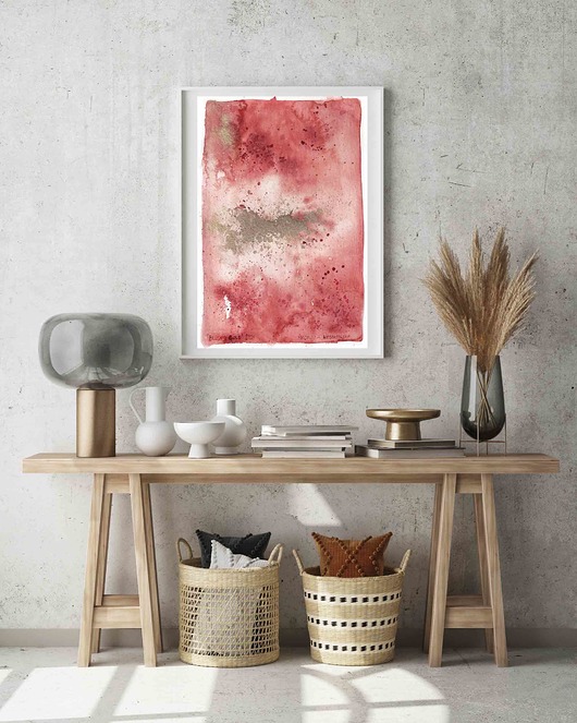 plakaty Plakat Artystyczny wydruk Blush & Gold ' 2