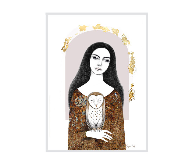 Plakat Sowa / A3 Regina Land Atelier