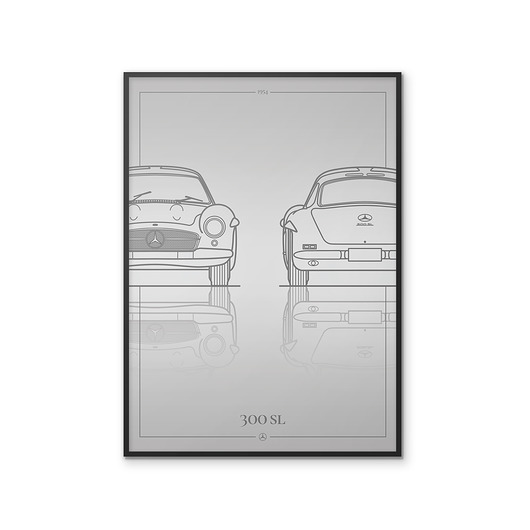 plakaty Plakat Motoryzacja -  Mercedes 300SL
