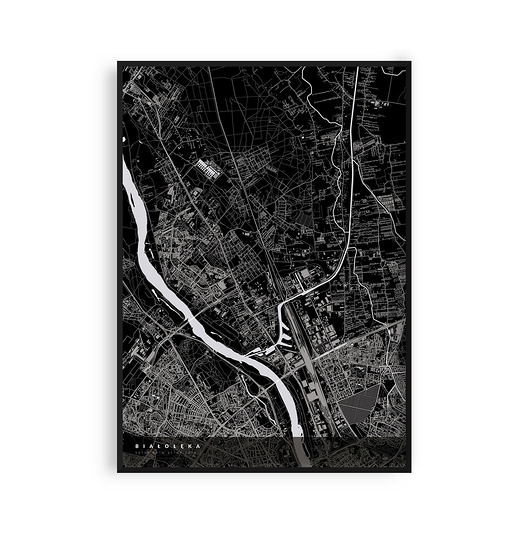 plakaty Plakat Białołęka - mapa dzielnicy