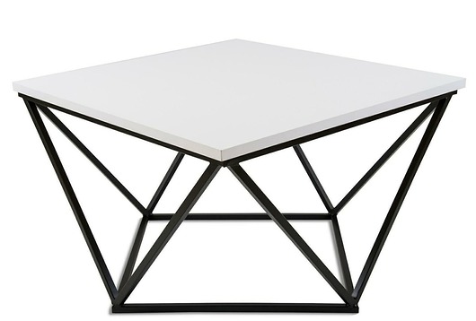 Stolik Kawowy Curved czarno biały MIA home