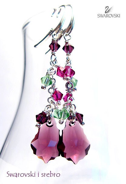 kryształ Swarovski >Ametyst i fuksja< Marta Latawiec
