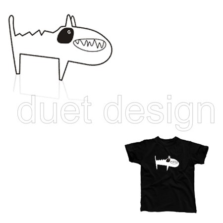T-shirt P011 duet design Duet design