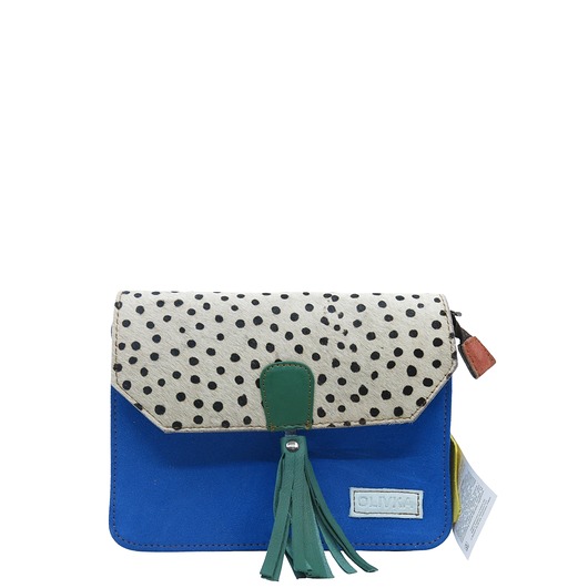 torby na ramię Torebka zamszowa, elegancka, skórzana, zamsz, ozdobny chwost eko OLIVKA