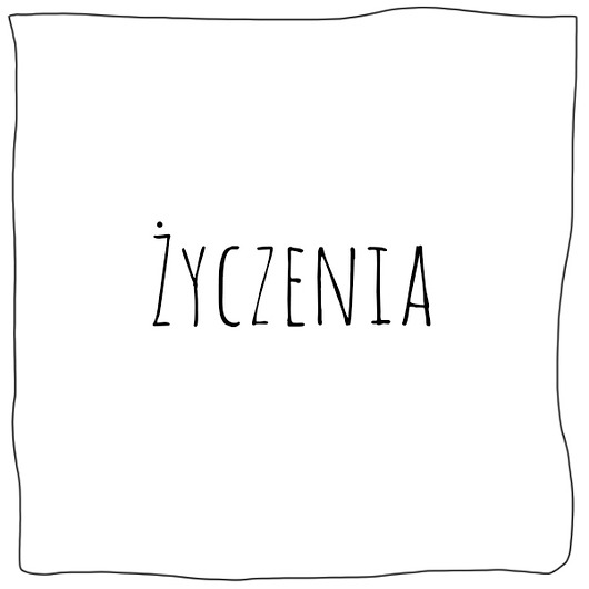 Życzenia do kartki  Gosia Sendlewska