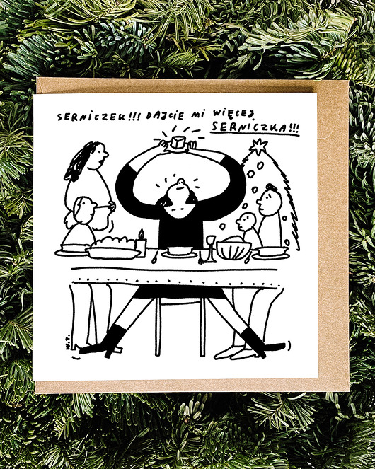 kartki świąteczne Serniczek