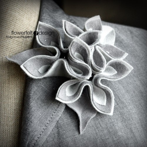 szlachetne szarości FlowerFelt Design