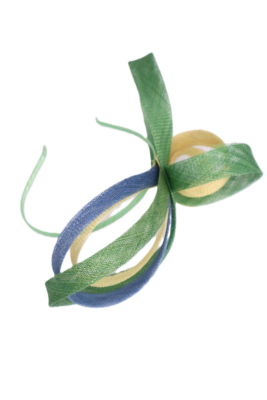 fascynatory APPLE GREEN fascynator ze splotów sinamy