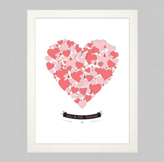 you & me forever strawberry 30 x 40 cm loonybin