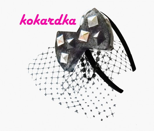 GĄBCZAKI - KOKARDKA Z WOALKĄ opaska karoolinaaa