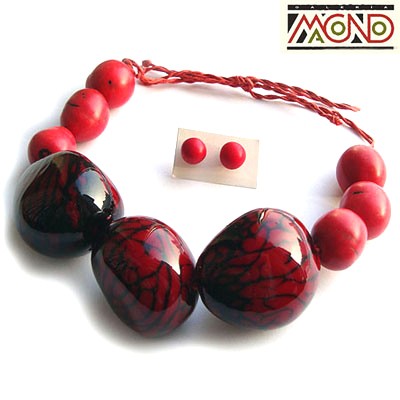 Komplet wilmy z orzechów tagua (NK11) Galeria Macondo