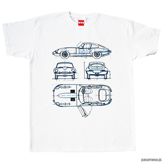 t-shirty męskie koszulka JAGUAR E-TYPE tshirt