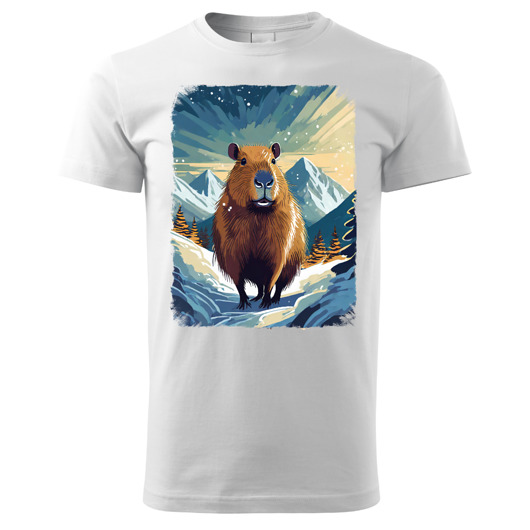 t-shirty męskie Tatra Art i gwiazdorska kapibara na szlaku w górach