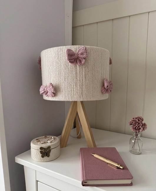 lampy do pokoju dziecka Lampka nocna w kokardki