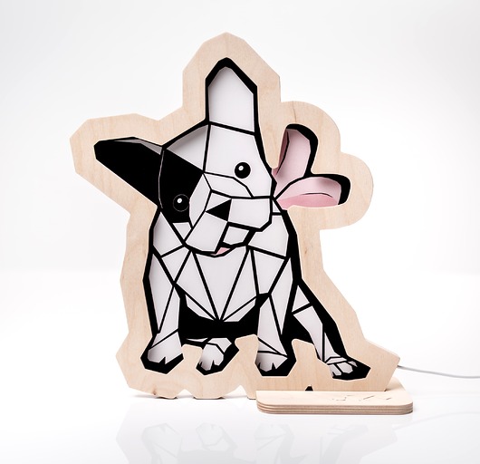 lampy do pokoju dziecka Lampka ścienna Unky - BULDOG róż