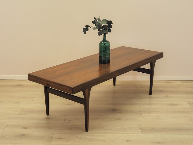 stoliki kawowe Stolik palisandrowy CFC Silkeborg z wysuwanym blatem, lata 60.