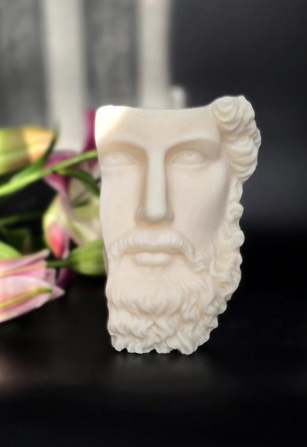 świeczniki i świece Świeca sojowa twarz męźczyzny - Agis