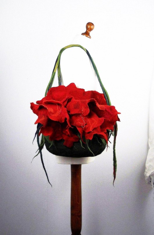 Jedwabnofilcowa Torebka: Living Bag filcant