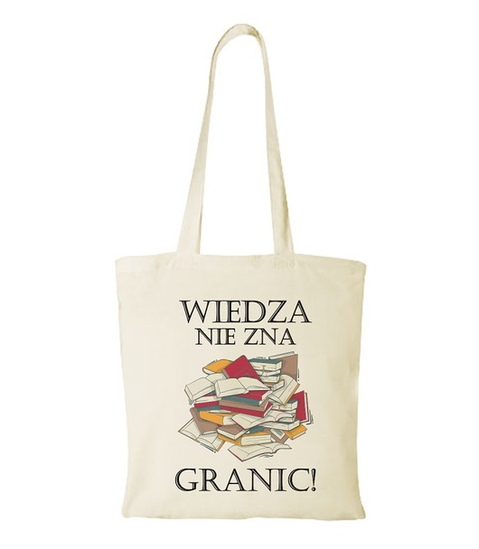 torby na zakupy Torba bawełniana "Wiedza nie zna granic"