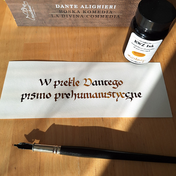 W piekle Dantego Pismo prehumanistyczne, Inkkolor
