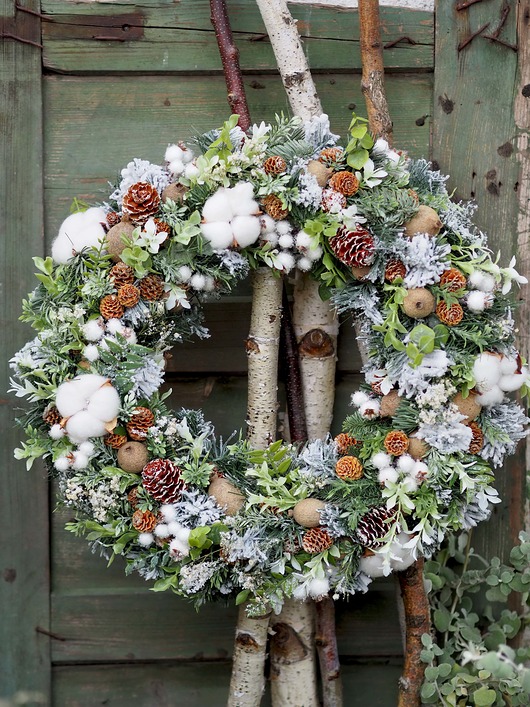 Wianek świąteczny na drzwi EKO FOREST 45 cm FlodiaAtelier