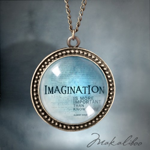 Blue Imagination -  medalion (dots) Makaliboo