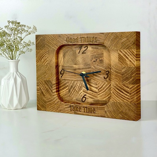 zegary Zegar drewniany sztorcowy