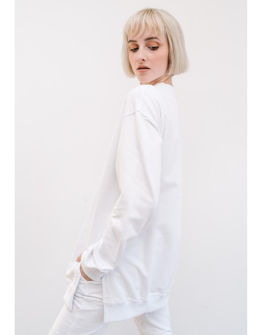 Bluza biała LONG Modish