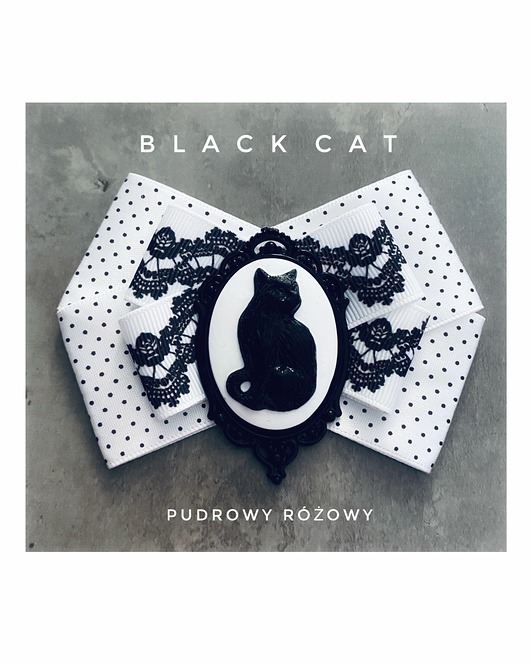 broszki Brosza z imponującym Kotem Kolekcja BLACK CAT