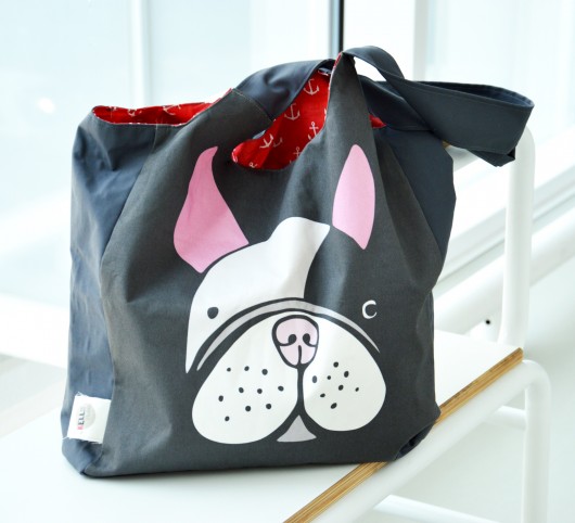 Torba XXL I LOVE frenchie kellybubble
