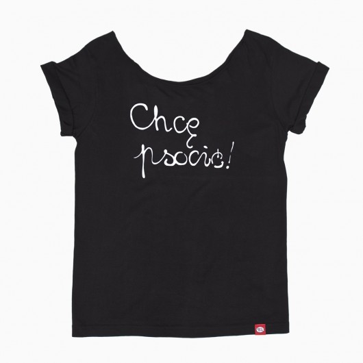 Chcę psocić! t-shirt / czarny / M familove
