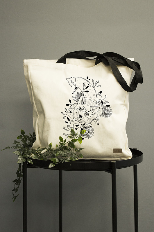 Torba bawełniana Lis AllbagAllprints