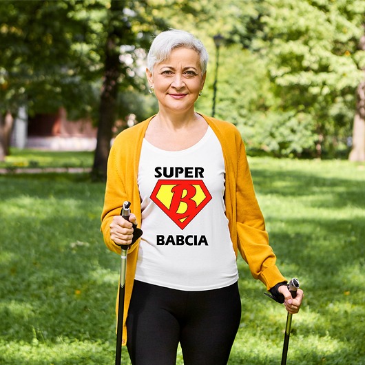 t-shirt damskie Koszulka damska  Super babcia