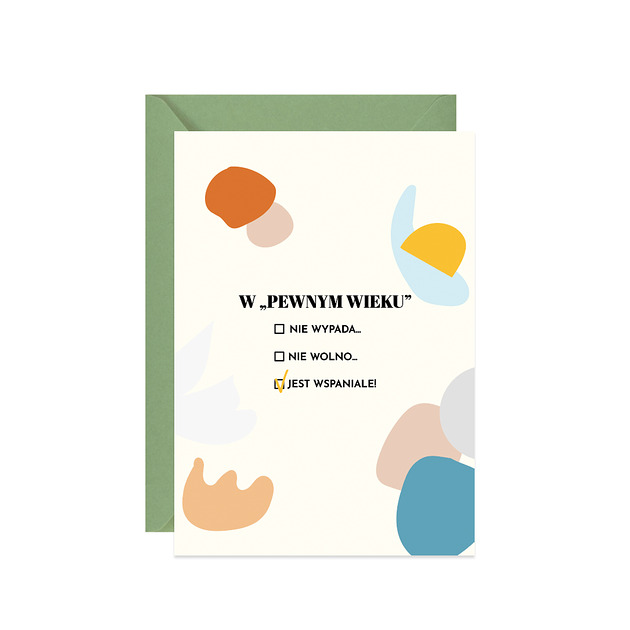 kartki okolicznościowe - wydruki Kartka W pewnym wieku