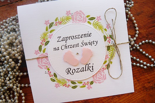 zaproszenia na chrzest team LTD