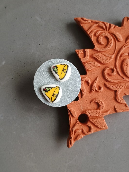 kolczyki ceramiczne Kolczyki ceramiczne w dzwonki