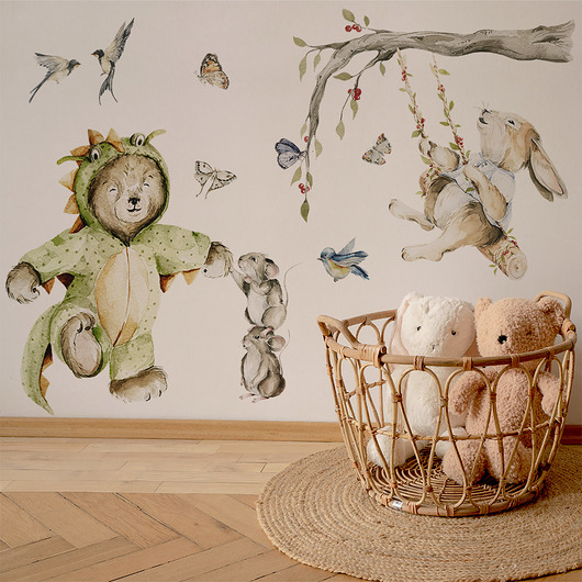 naklejki ścienne do pokoju dziecka Woodland Walk - Naklejki Na Ścianę Dla Dzieci  Wzór 15