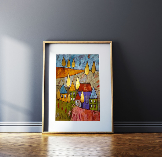 obrazy Złote drzewa 5 na zamówienie