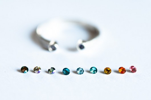 Otwarty + kryształ Swarovski Lills