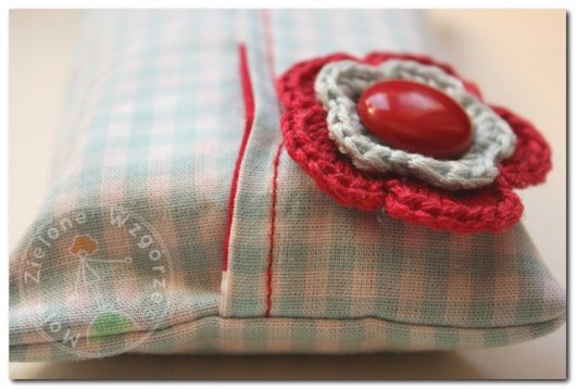 Red & Aqua 2 - etui na chusteczki Moje Zielone Wzgórze